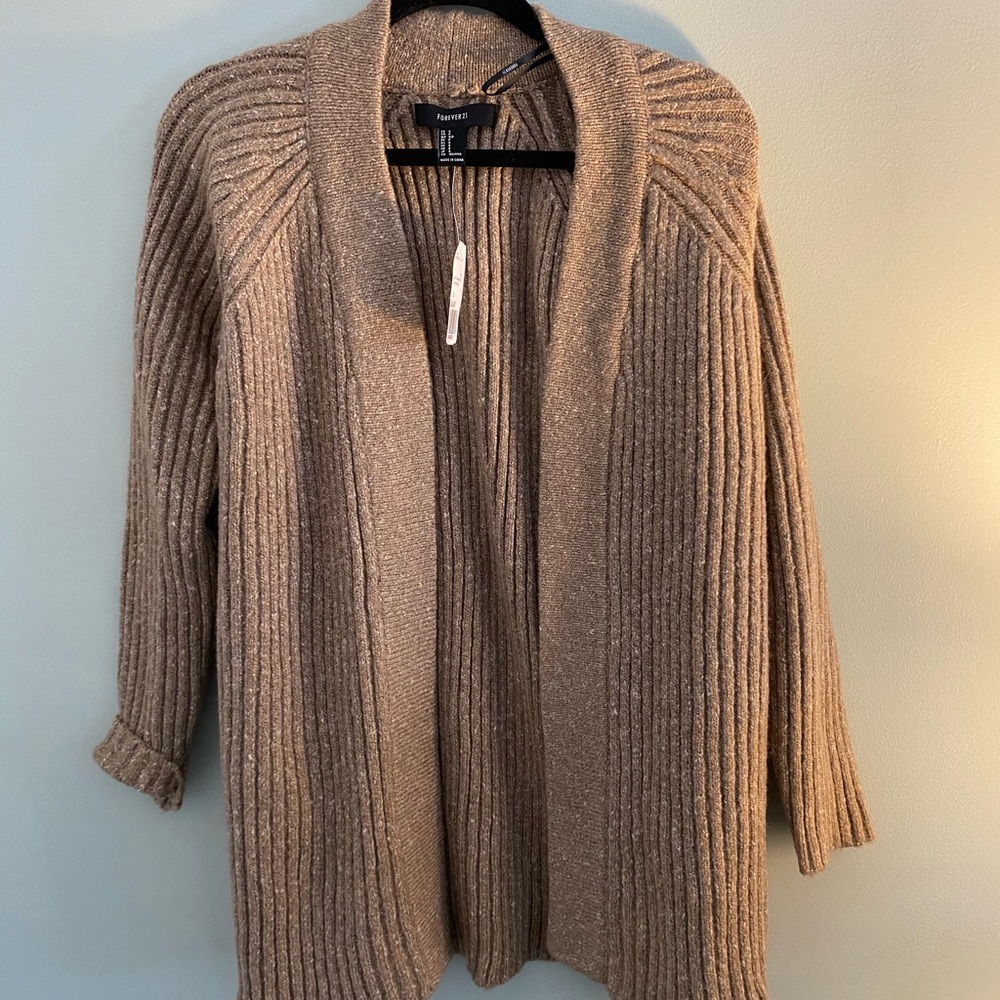 Brown forever 21 cardigan